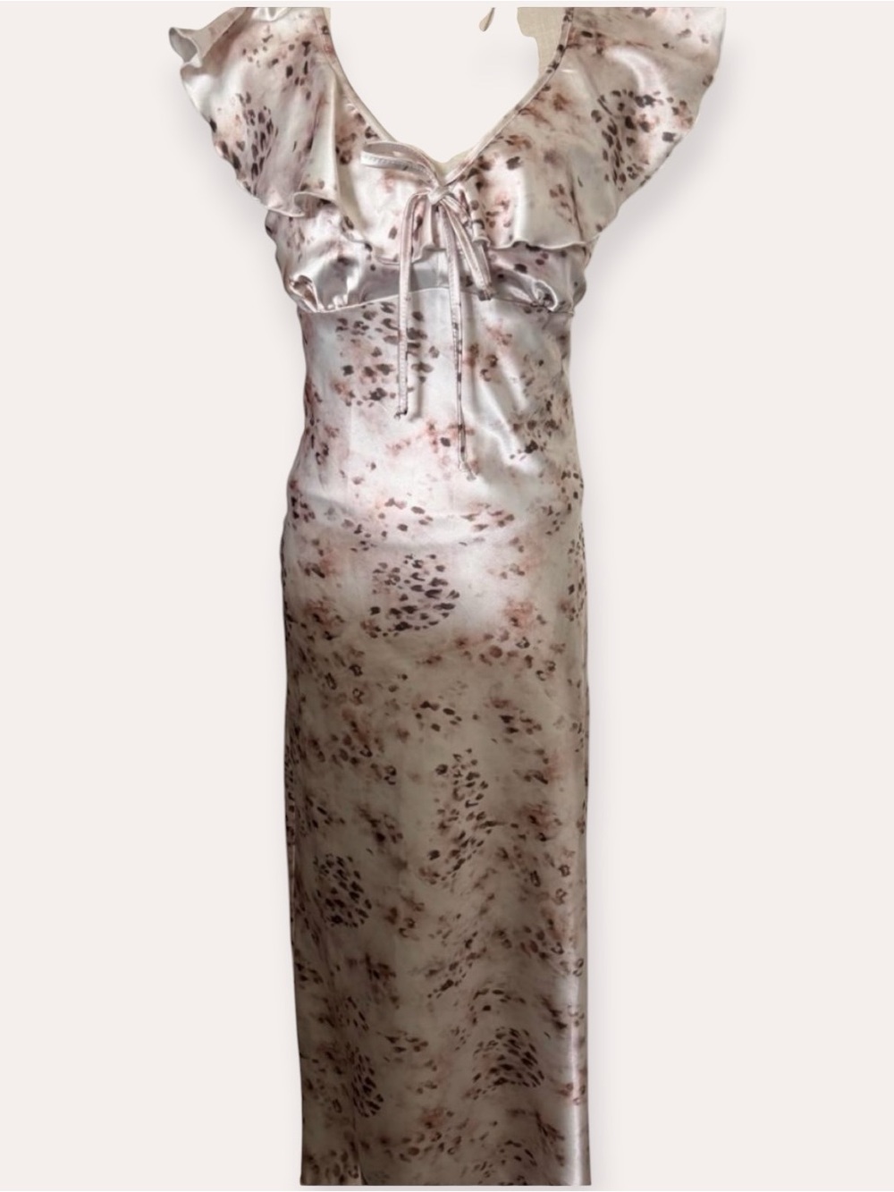 Bebe - Gorgeous Silky Floral Maxi Dress Size: L